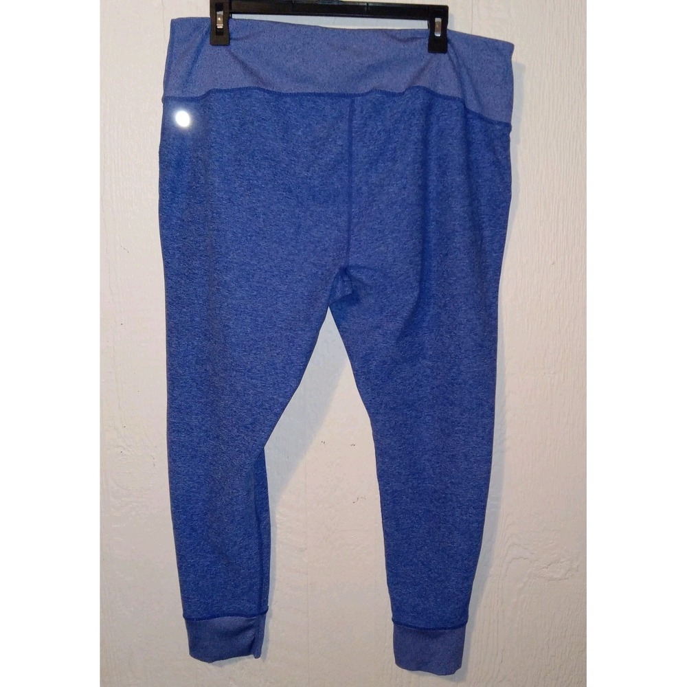 Zella Jogger Pants Womens 2X Blue Heathered Activewear Pockets High Rise - Picture 6 of 7